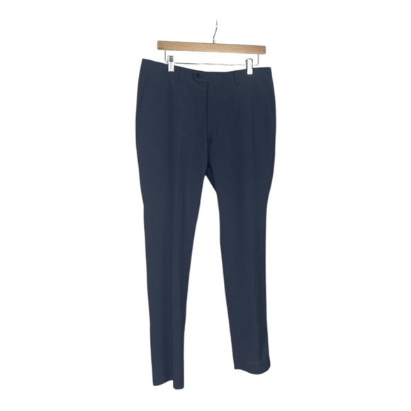 Indochino Men’s Houndstooth blue and Black Dress Pants - Picture 5 of 8